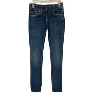 Silver Suki Straight Jeans Women's Size 25 (25 x 34) Mid Rise Straight Leg
